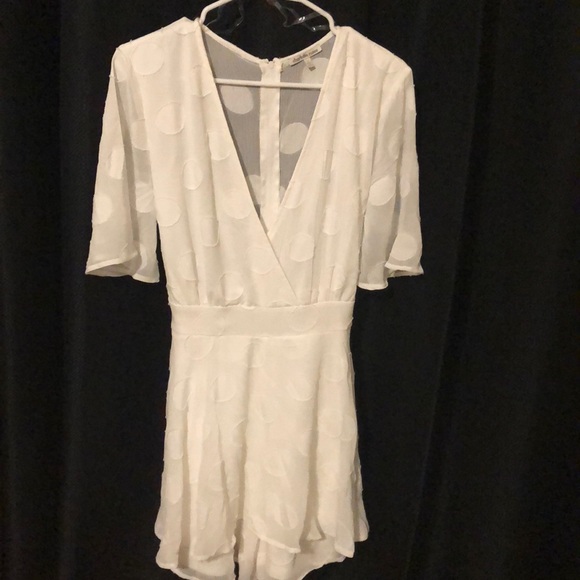 charlotte russe white jumpsuit